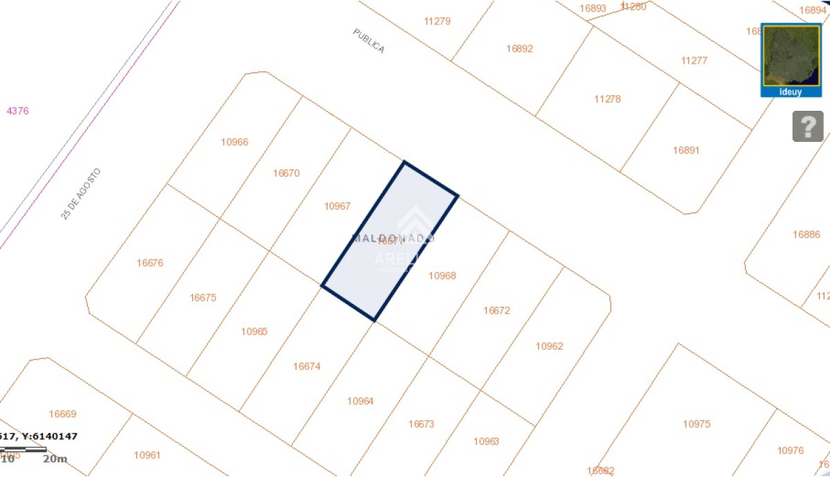 Terreno ID.3636 - Terreno Sauce de Portezuelo 539m2 