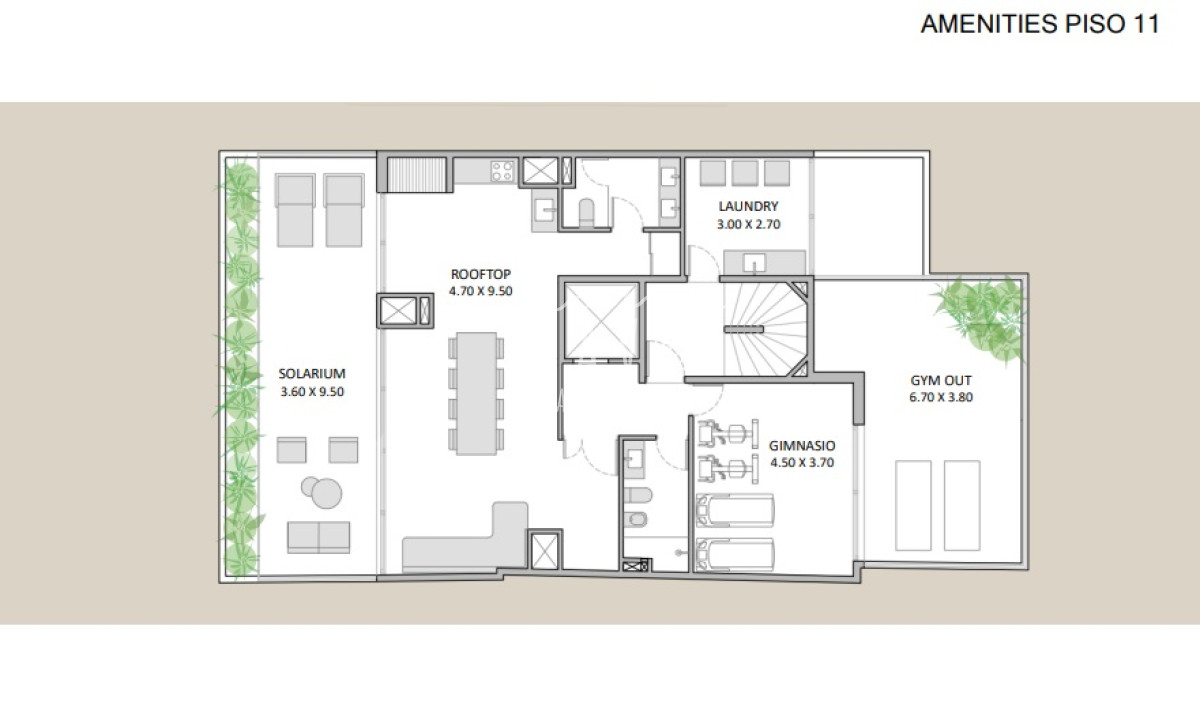 Apartamento ID.4415 - Apto de 1 Dorm. con terraza y Patio
