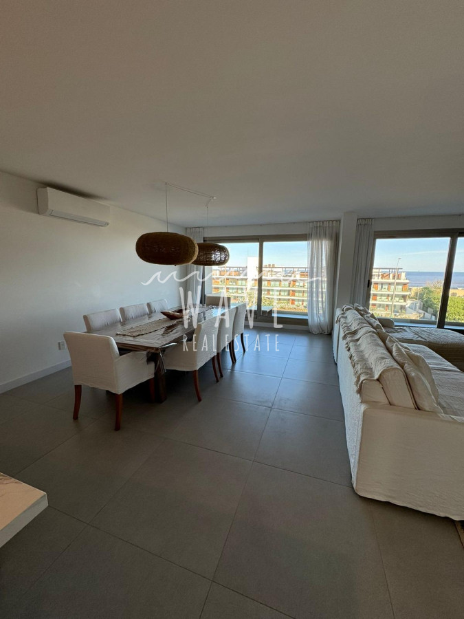 Apartamento ID.1668 - Apartamento en alquiler, Manantiales, exclusivo, frente al mar. 3 suites, terrazas. Nuevo.