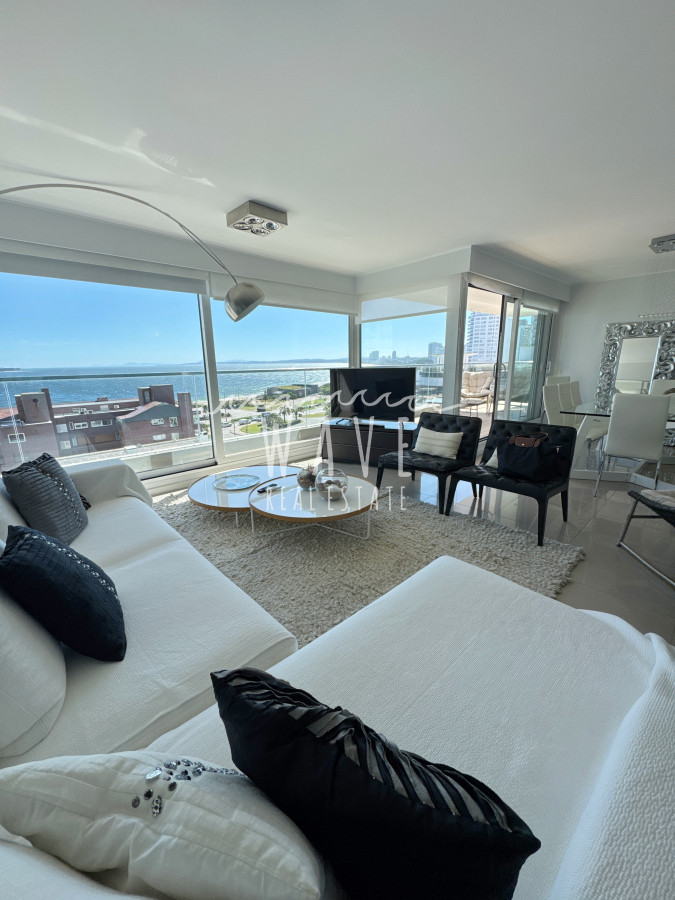 Apartamento ID.5021 - Alquiler temporal departamento Playa Mansa, 3 dormitorios y dependencia, Punta del este 