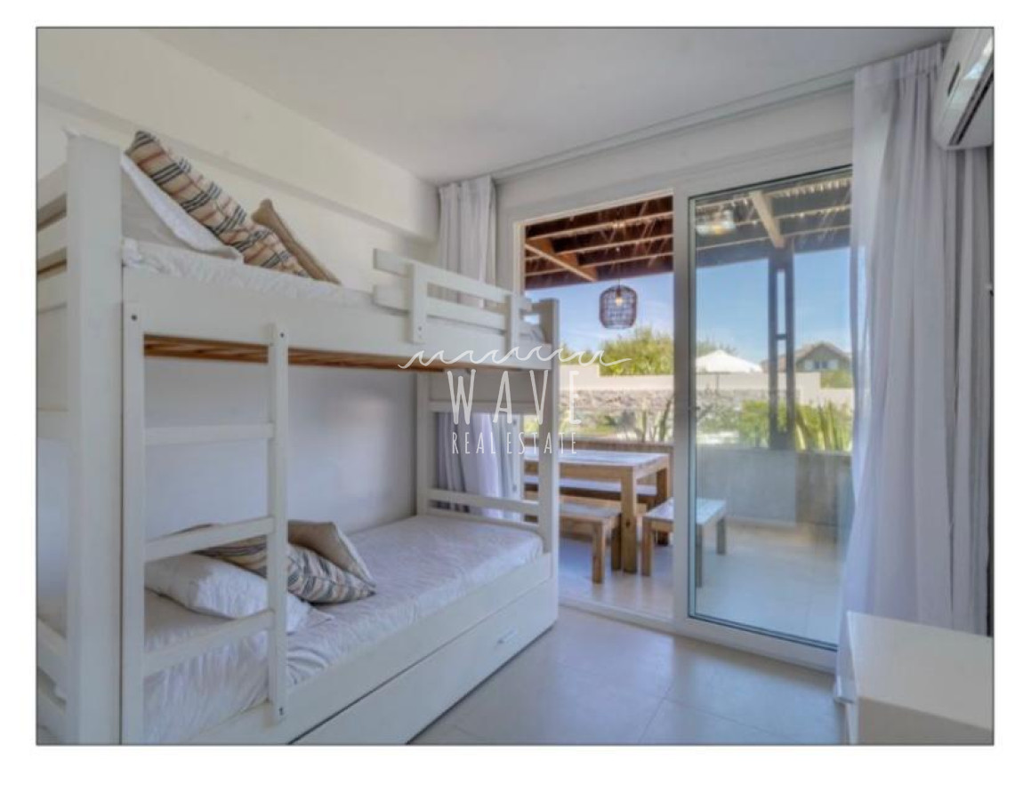 Apartamento ID.1468 - La Barra, Posta del Cangrejo, a pasos del mar, 2 dormitorios, terraza con parrillero.