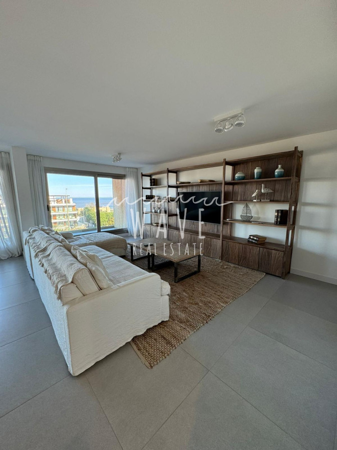 Apartamento ID.1668 - Apartamento en alquiler, Manantiales, exclusivo, frente al mar. 3 suites, terrazas. Nuevo.