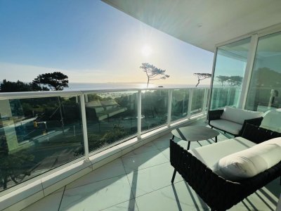 MANSA, Departamento alquiler anual frente al mar, 3 dormitorios y servicio, Alquiler, Punta del este