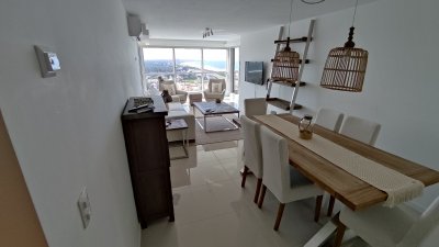 Alquiler Temporada Apto de 2 dormitorios en suite + dependencia con vista al mar 