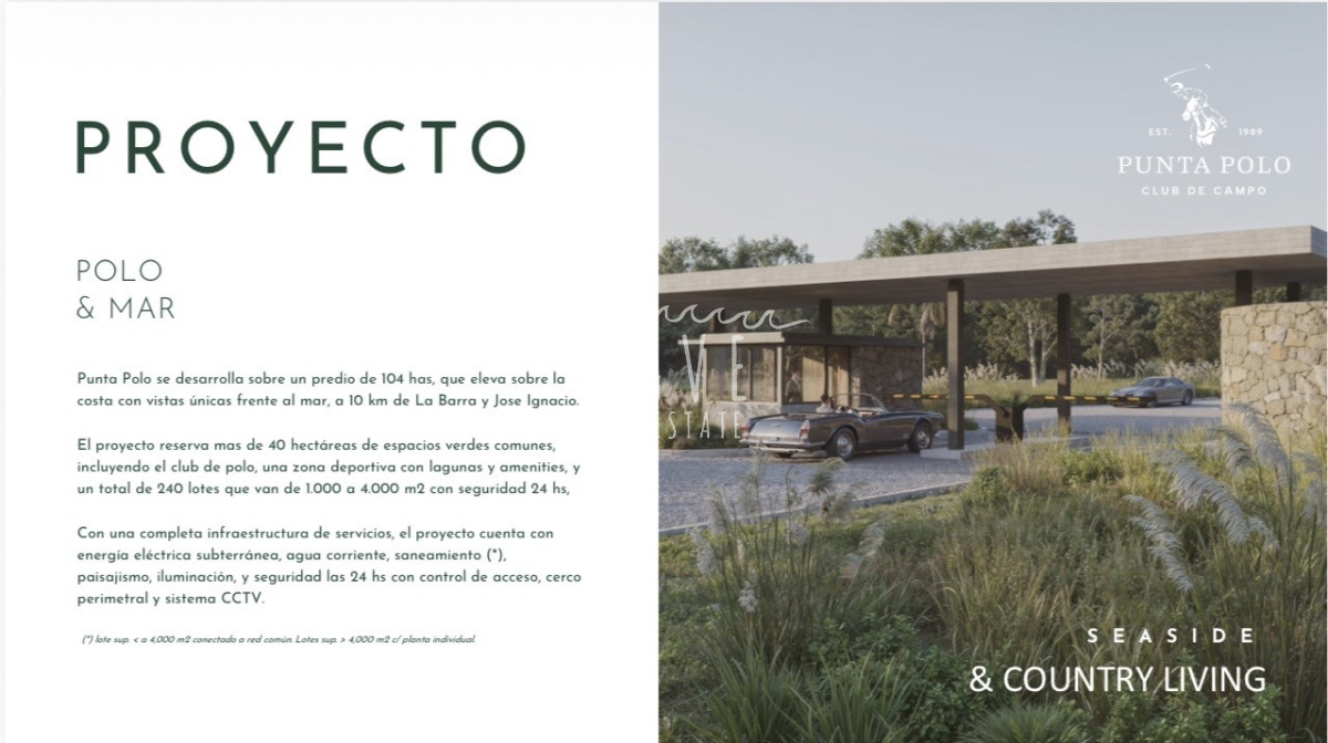 Terreno ID.6039 - Terreno en Punta Polo Jose Ignacio, vista al mar