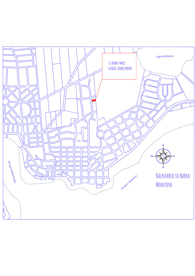 Terreno ID.4847 - Venta de Terreno en La Barra, 1666 Metros cuadrados