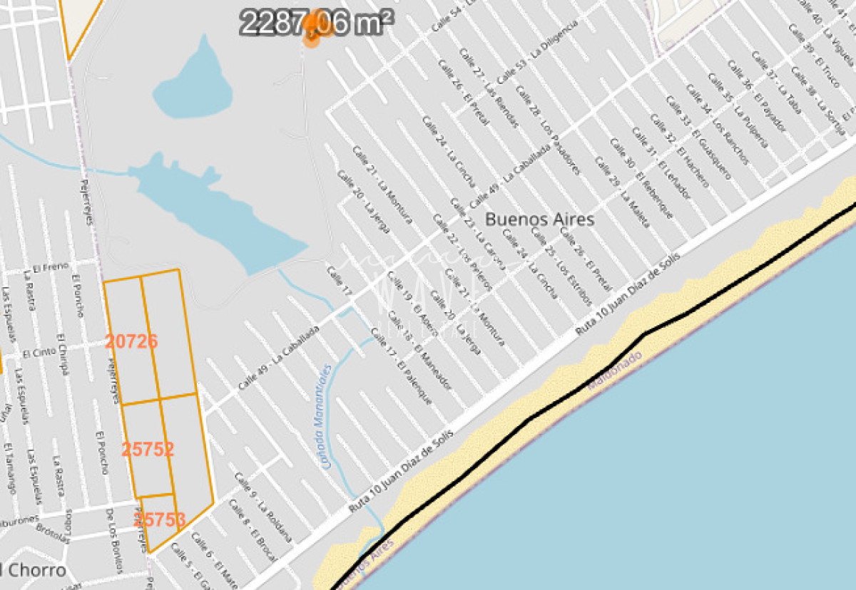 Terreno ID.5703 - Venta Lote Balneario Buenos Aires 2450 m²