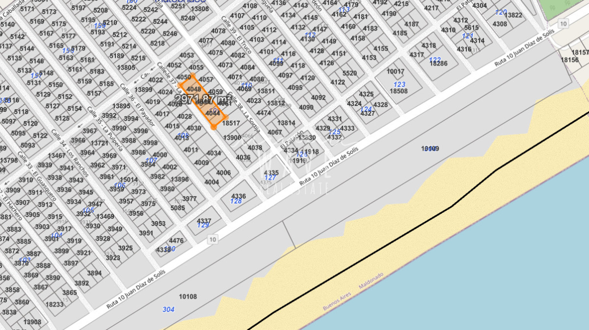 Terreno ID.5695 - Venta 7 lotes en serie Balneario Buenos Aires 