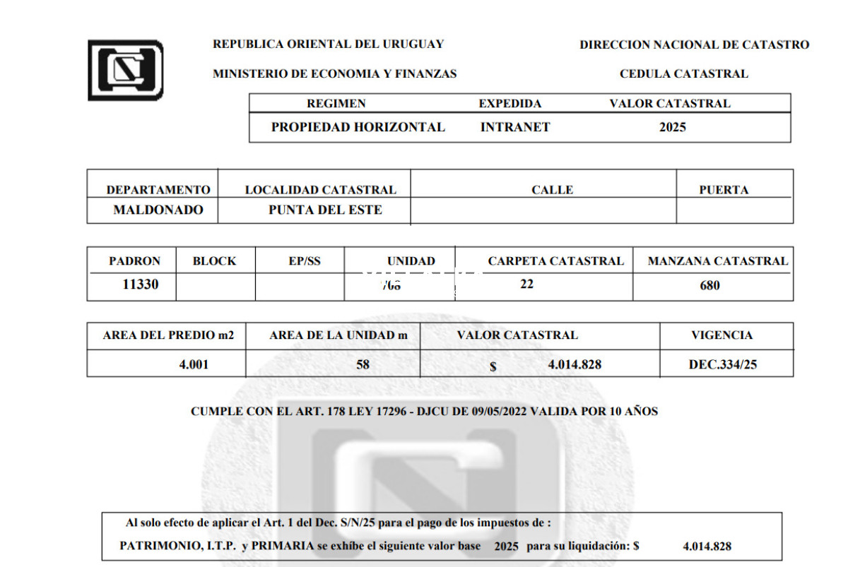 Apartamento ID.4540 - Apartamento 2 dormitorios  en venta y alquiler anual