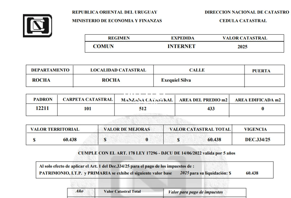 Chacra ID.4603 - 47 Hectareas sobre Laguna Garzon , ideal Barrio Privado!!