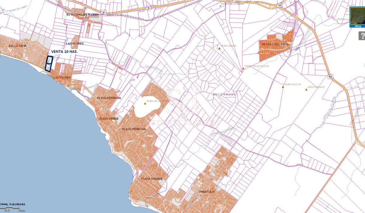 Chacra ID.25604 - BALNEARIO LAS FLORES - VENTA