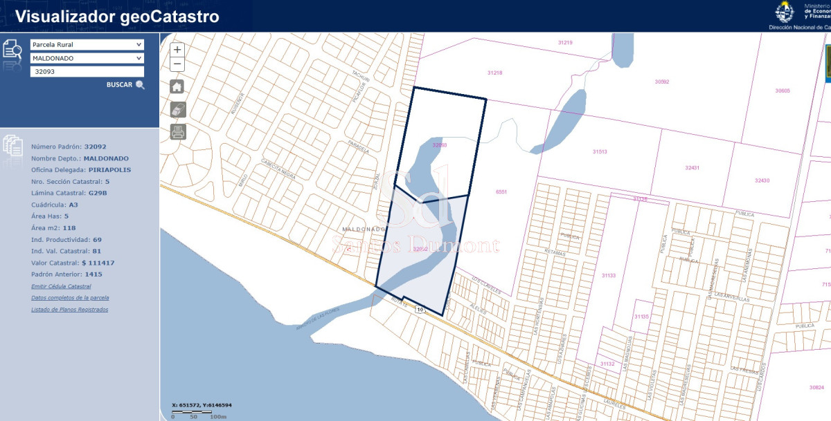 Chacra ID.25604 - BALNEARIO LAS FLORES - VENTA