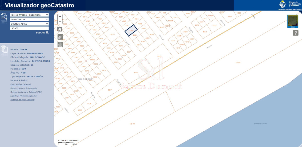 Terreno ID.13145 - Terreno en Manantiales, Balneario Buenos Aires