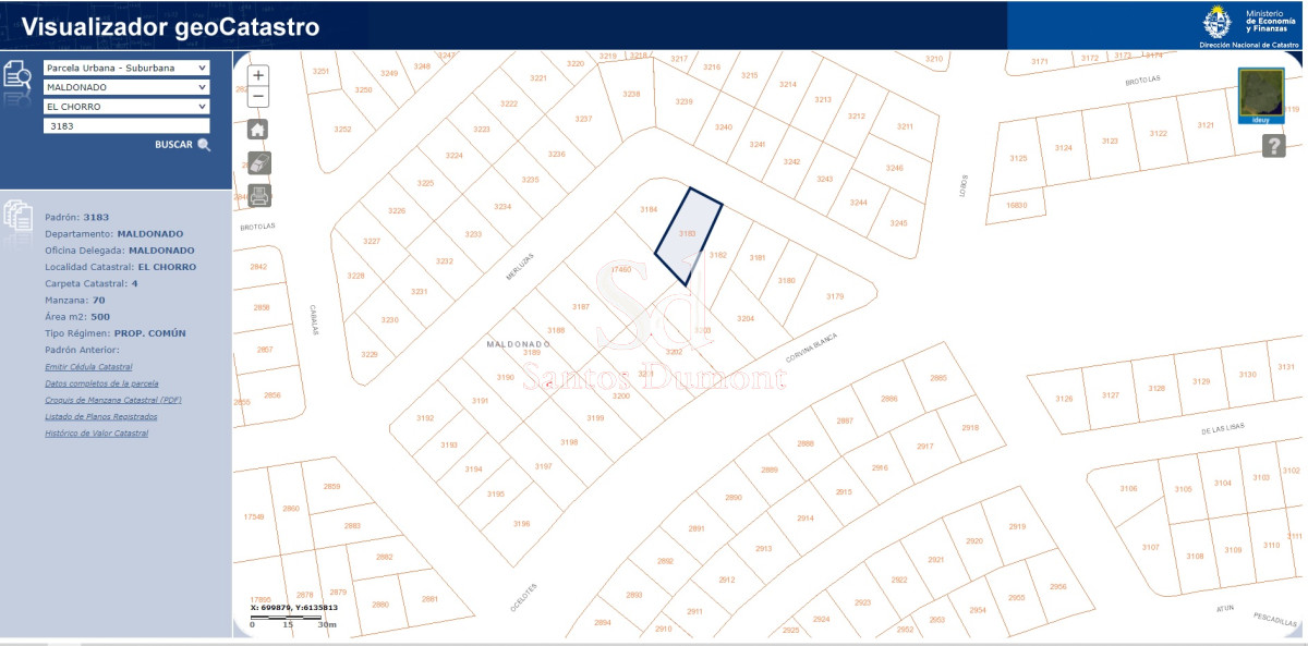 Terreno ID.12949 - VENTA - EL CHORRO