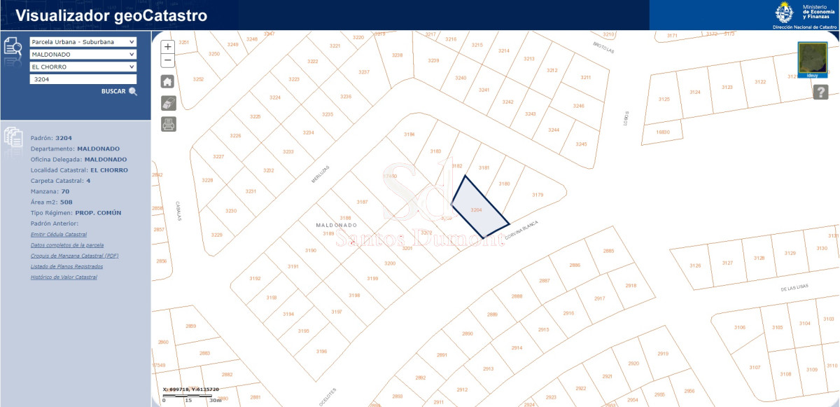 Terreno ID.23606 - VENTA - EL CHORRO, MANANTIALES