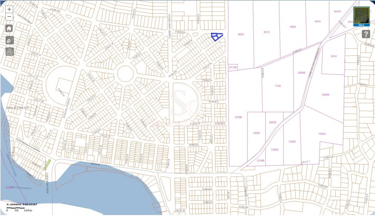 Terreno ID.13076 - Venta tres lotes - 1593mts2 - El Tesoro