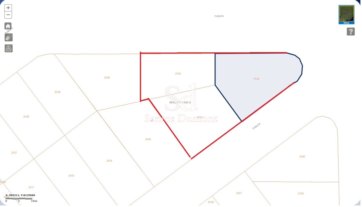 Terreno ID.13076 - Venta tres lotes - 1593mts2 - El Tesoro