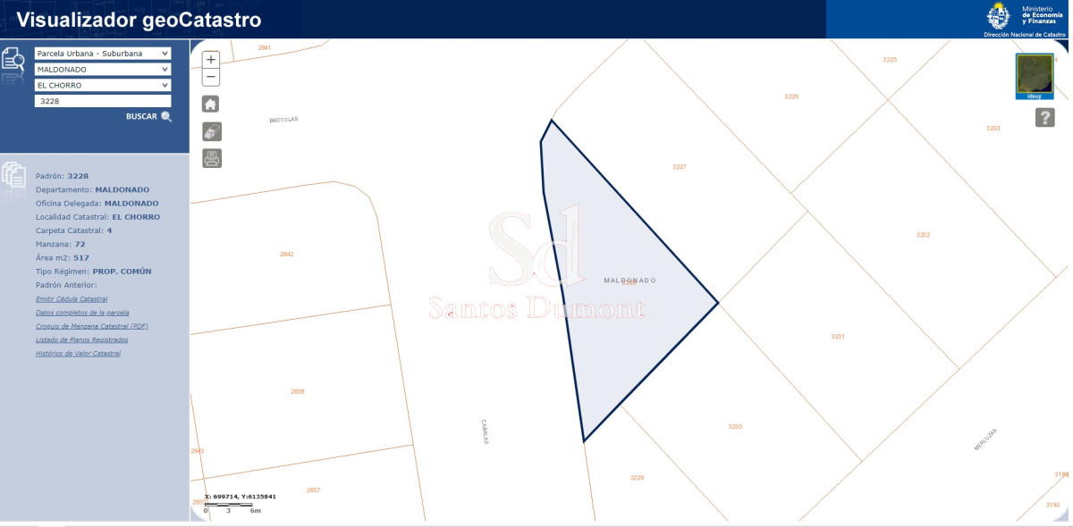 Descubra este amplio terreno de 517 mÂ² ubicado en la exclusiva zona de El Chorro, Manantiales. 
Con un frente de 39 metros, esta propiedad se presenta como una excelente opciÃ³n para quienes buscan construir su hogar en un entorno natural privilegiado, rodeado de la belleza de la costa uruguaya.

La ubicaciÃ³n es ideal para disfrutar de la tranquilidad y el encanto de la regiÃ³n, a pocos minutos de las playas mÃ¡s hermosas y de los mejores servicios. 
El Chorro se caracteriza por su ambiente relajado y su cercanÃ­a a Ã¡reas recreativas, lo que lo convierte en un lugar perfecto tanto para residir como para vacacionar.

No dude en consultar con nuestros asesores para obtener mÃ¡s informaciÃ³n y explorar las posibilidades que esta propiedad tiene para ofrecer.
