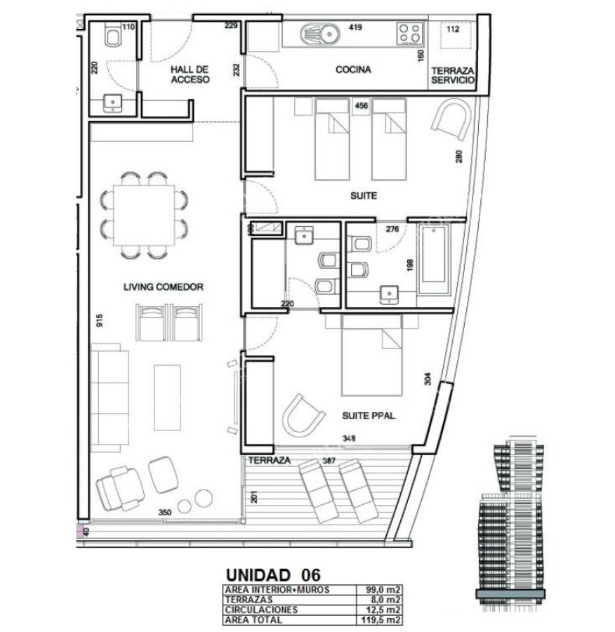 Apartamento ID.90 - Venta Apartamento en torre Onix a 2 cuadras del mar Brava