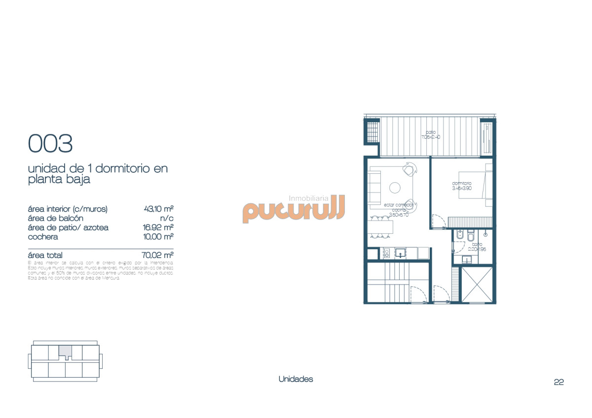 Apartamento ID.2021 - Apartamento en Punta Ballena, Las Grutas