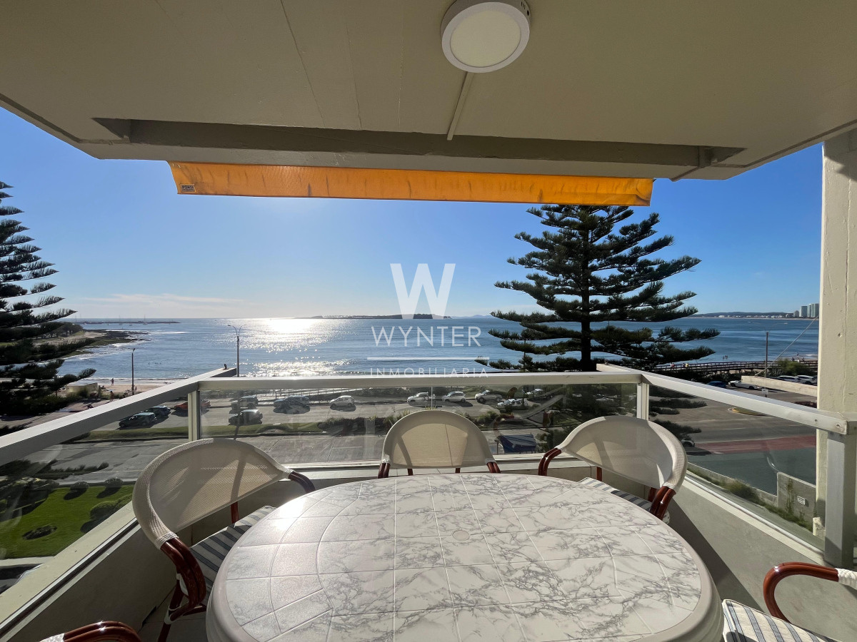 Apartamento en alquiler temporal en primera fila, playa mansa!!! - WNT5333A