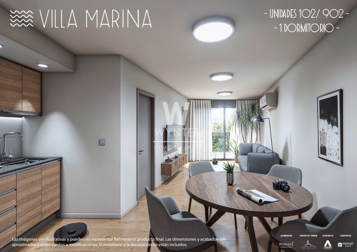 Apartamento ID.6313 - Edificio Villa Marina. 1 dormitorio. Pocitos