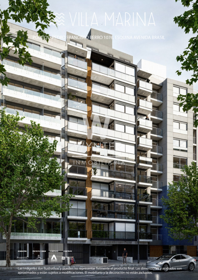 Apartamento ID.6313 - Edificio Villa Marina. 1 dormitorio. Pocitos