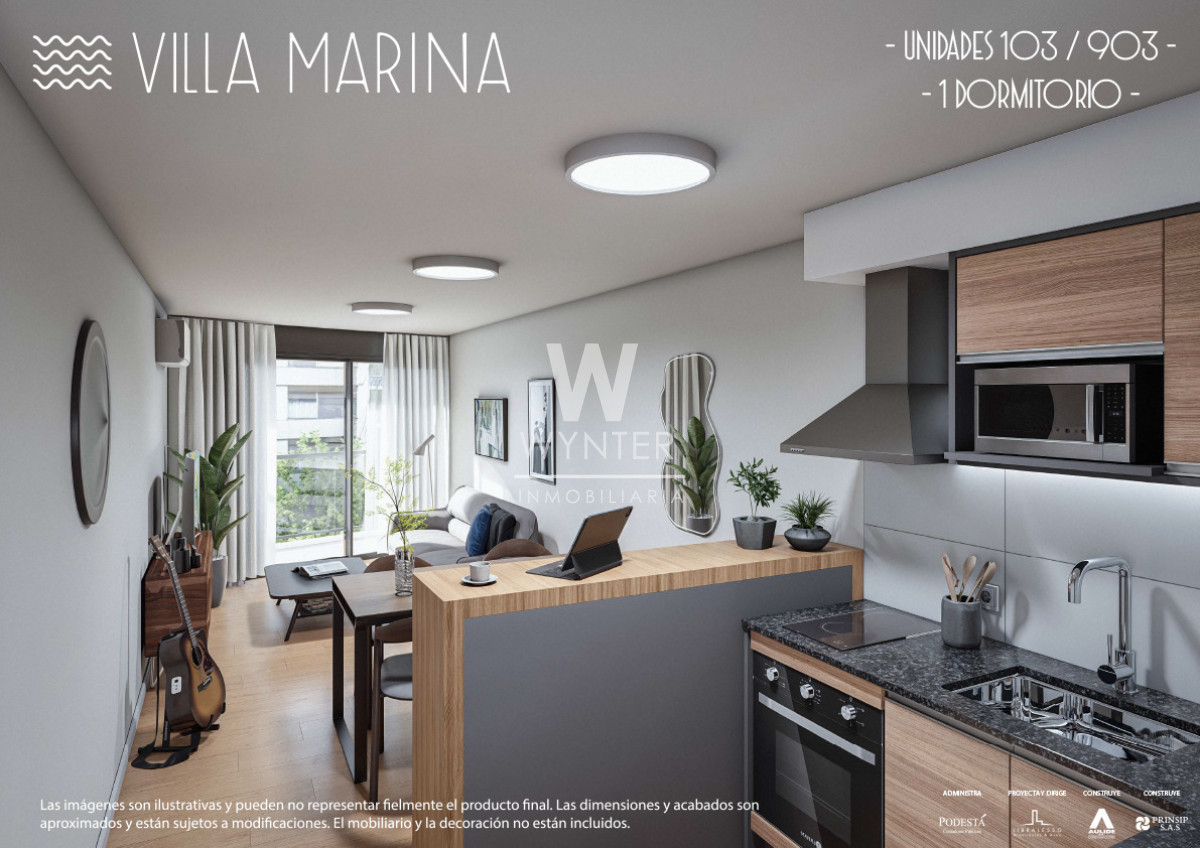 Apartamento ID.6313 - Edificio Villa Marina. 1 dormitorio. Pocitos