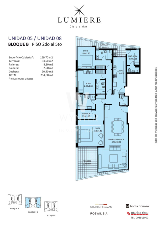 Apartamento ID.1486 - Lumiere - Frente al mar!!!  3 suites y dependencia de servicio