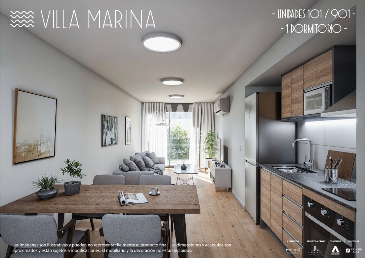Apartamento ID.6313 - Edificio Villa Marina. 1 dormitorio. Pocitos