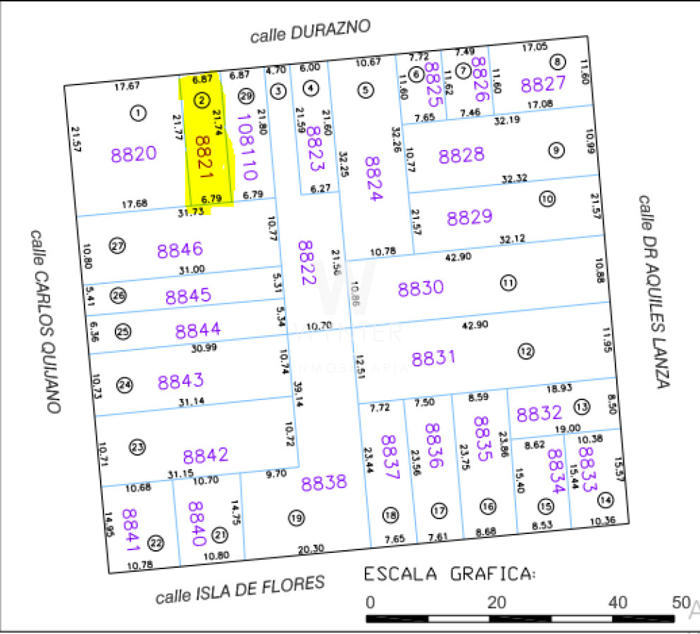 Terreno ID.5334 - Venta de terreno en Barrio Sur 