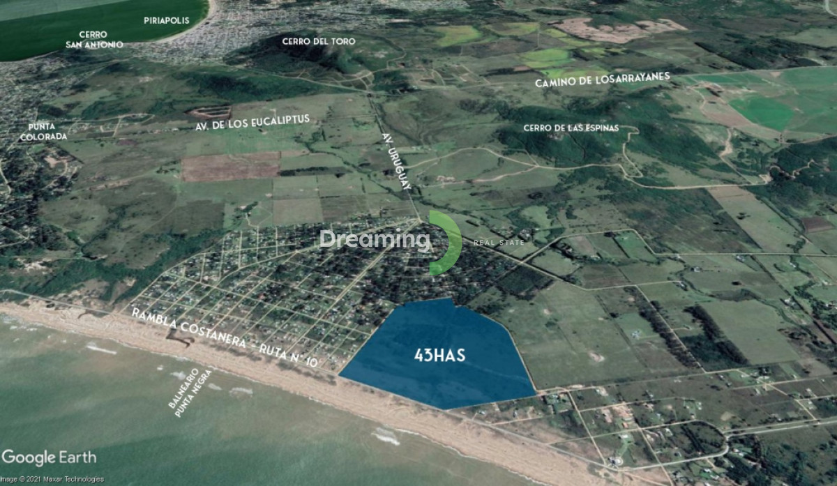 Chacra ID.3 - Chacra en Venta de 43 Has Frente al Mar en Punta Negra, Piriapolis