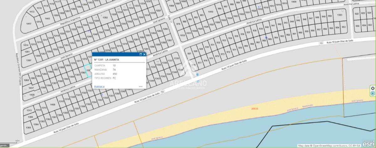 Terreno ID.4573 - Lote en venta en La Juanita - Jose Ignacio a 100 metros del mar.