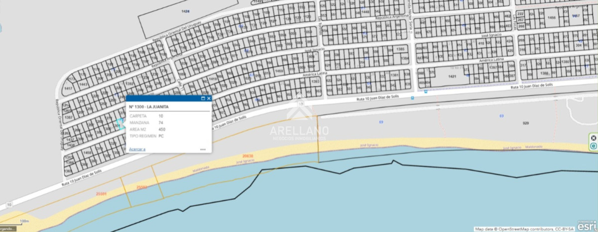 Terreno ID.4567 - Lote en venta en La Juanita - Jose Ignacio a 100 metros del mar.