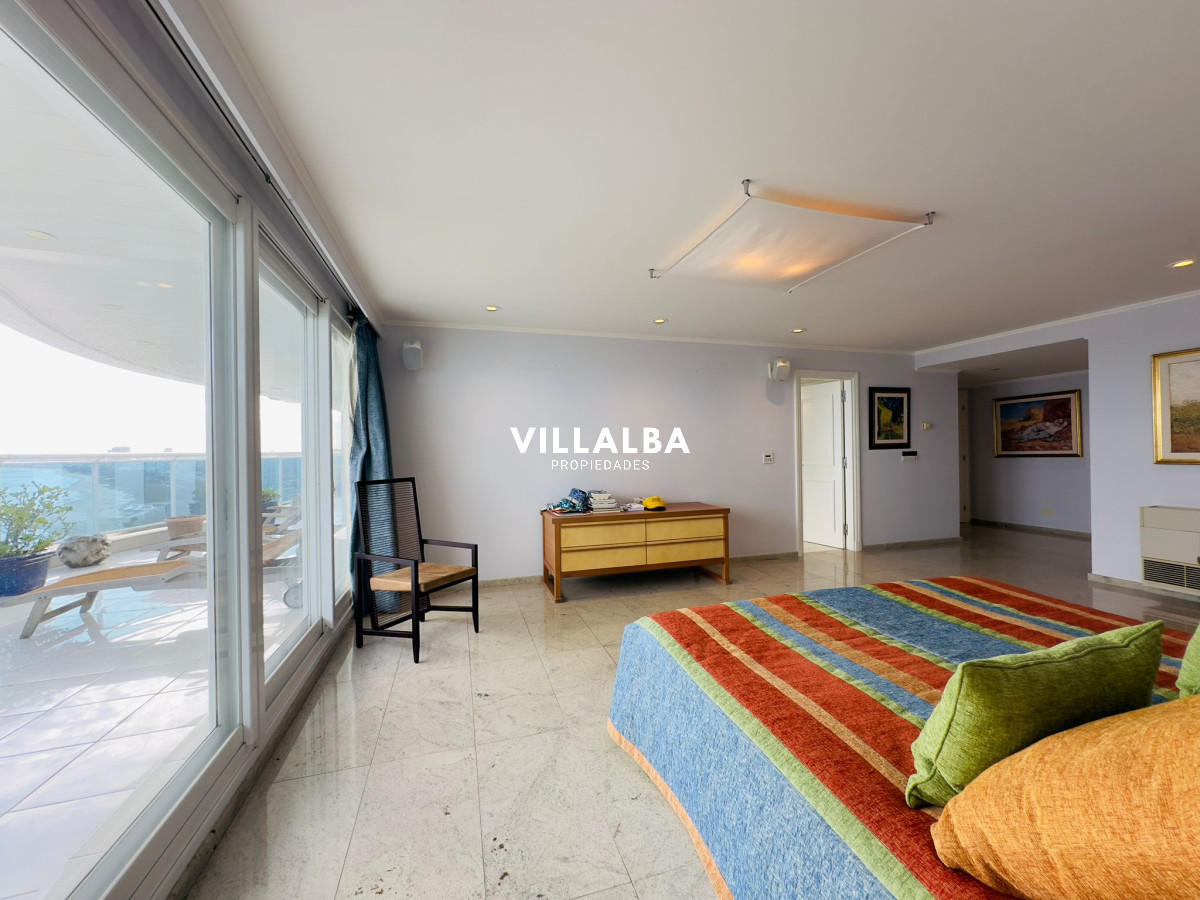 Apartamento ID.3842 - Apartamento en VENTA, 3 dormitorios en suite, Primera linea de la playa mansa.