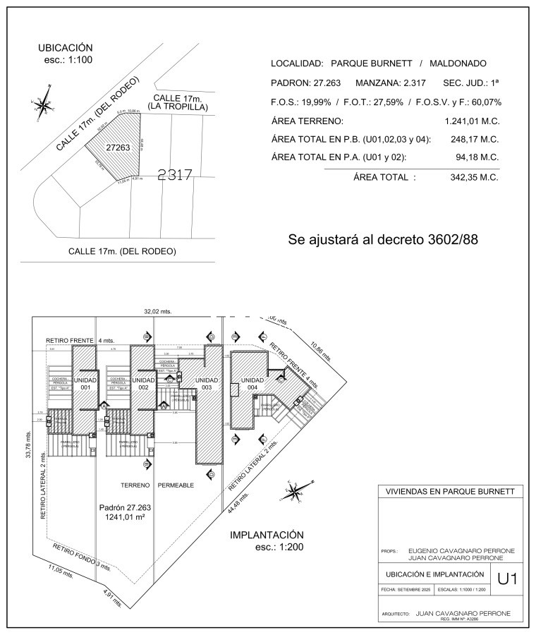 Apartamento ID.3925 - Oportunidad en construccion, casa de 3 dormitorios en Parque Burnett