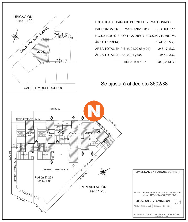 Casa Ref.223911 - Oportunidad en construccion, casa de 3 dormitorios en Parque Burnett