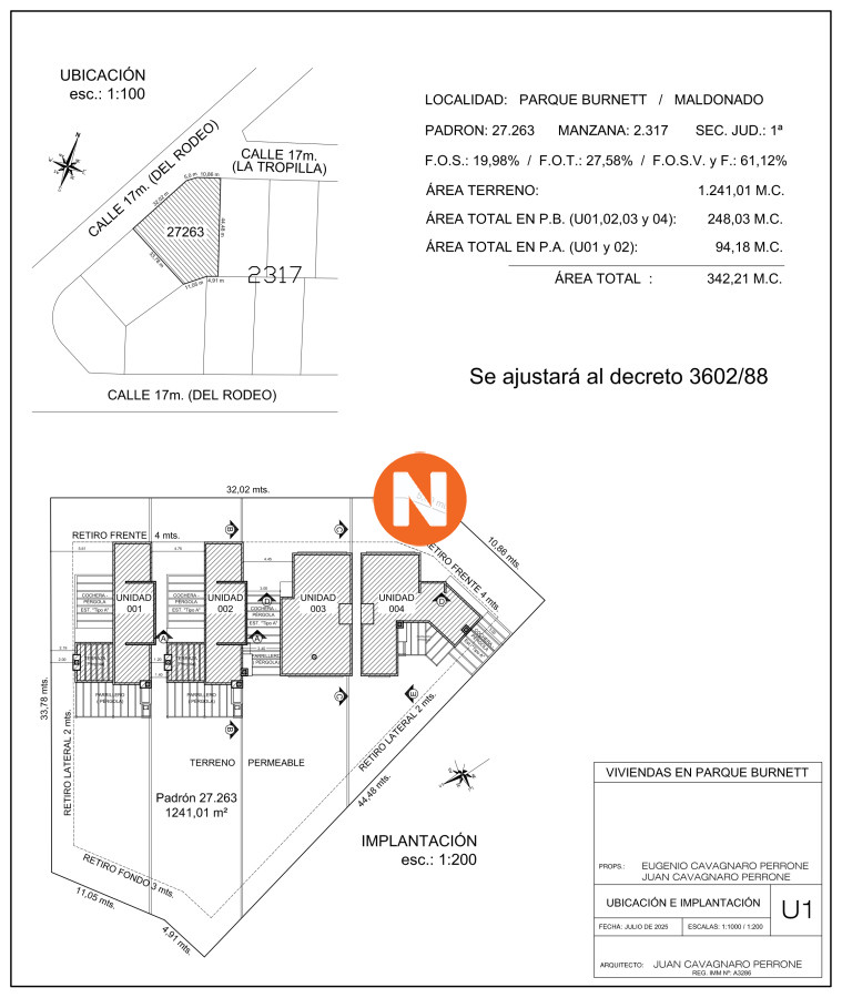 Casa Ref.223911 - Oportunidad en construccion, casa de 3 dormitorios en Parque Burnett
