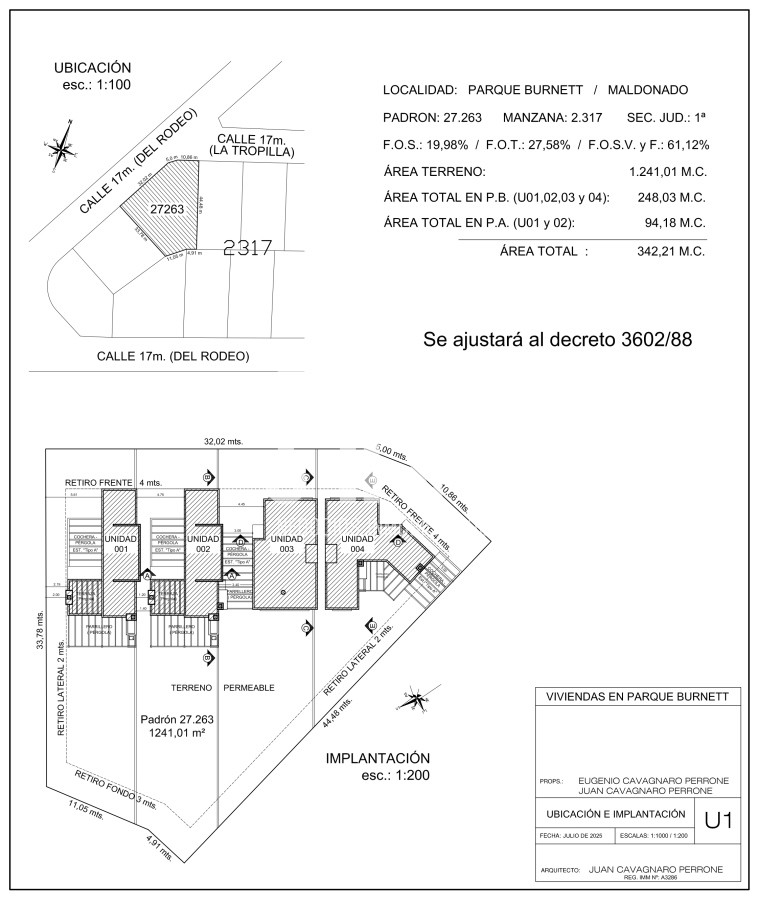 Casa ID.200 - Oportunidad en construccion, casa de 3 dormitorios en Parque Burnett
