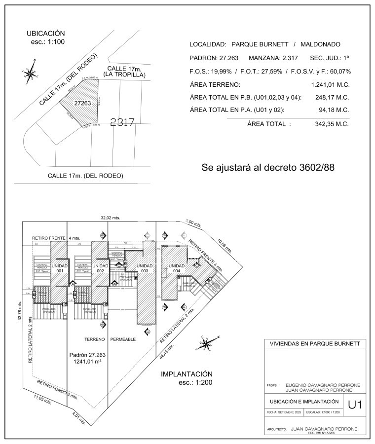 Casa ID.200 - Oportunidad en construccion, casa de 3 dormitorios en Parque Burnett