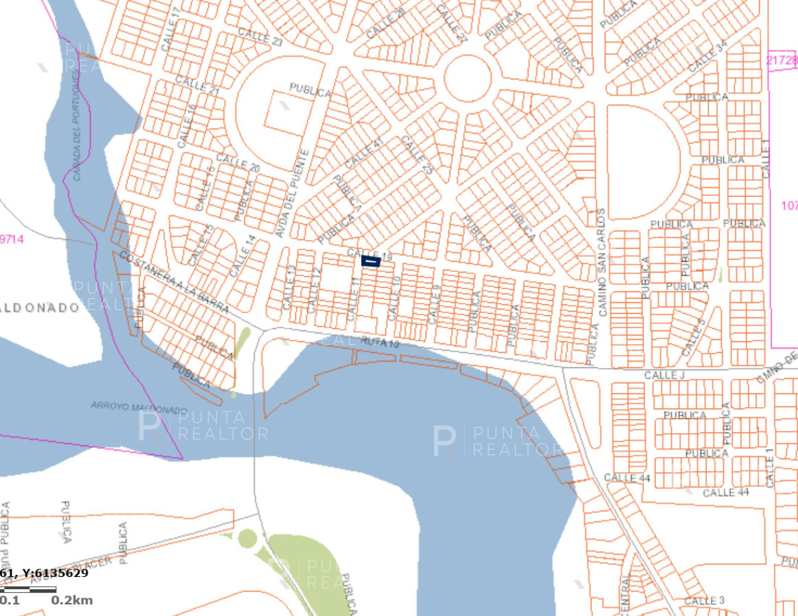 Terreno ID.2662 - OPORTUNIDAD LOTE ESQUINERO EN EXCELENTE UBICACION DE LA BARRA, EL TESORO A 1 CUADRAS DE RUTA 10 Y A MINUTOS DEL PUNTE DE LA BARRA