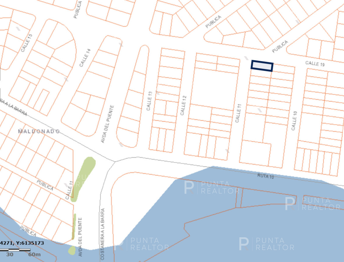 Terreno ID.2662 - OPORTUNIDAD LOTE ESQUINERO EN EXCELENTE UBICACION DE LA BARRA, EL TESORO A 1 CUADRAS DE RUTA 10 Y A MINUTOS DEL PUNTE DE LA BARRA