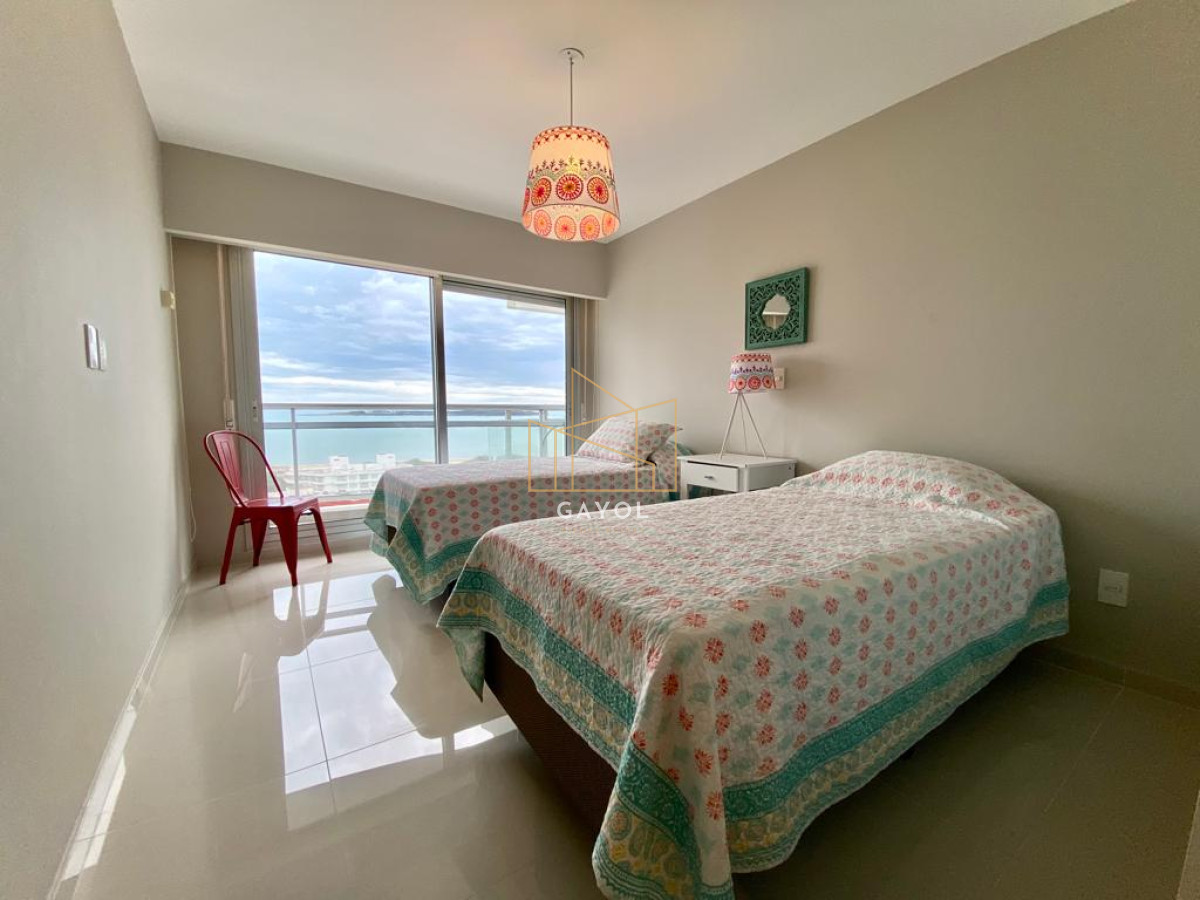 Apartamento ID.662 - Alquiler temporal Apartamento 3 DORMITORIOS y dependencia en PLAYA MANSA, Punta del este