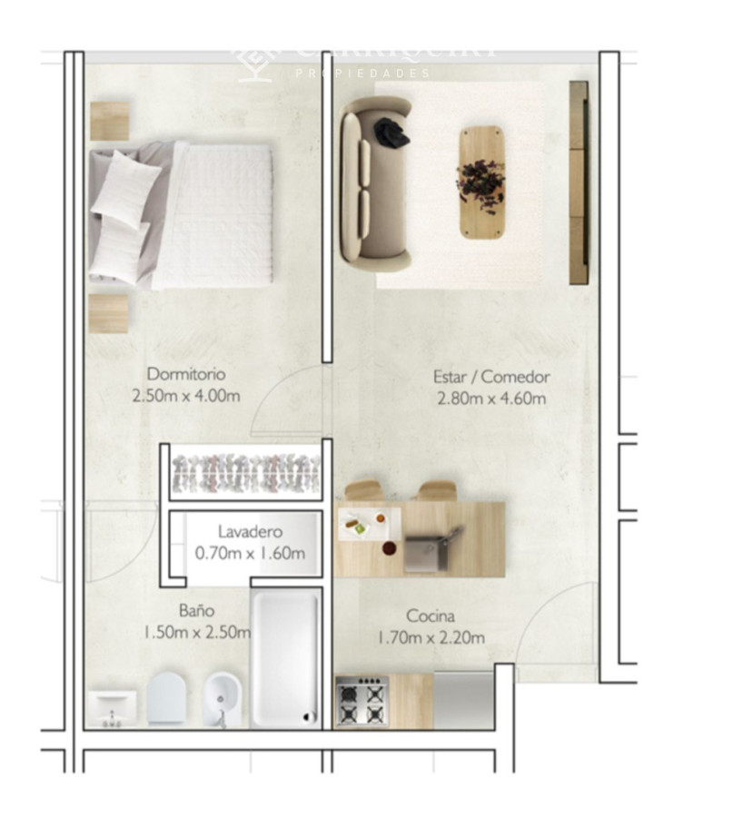Apartamento ID.9801 - Apartamento en venta de 1 dormitorio. Bloque D. Entrega en 2026