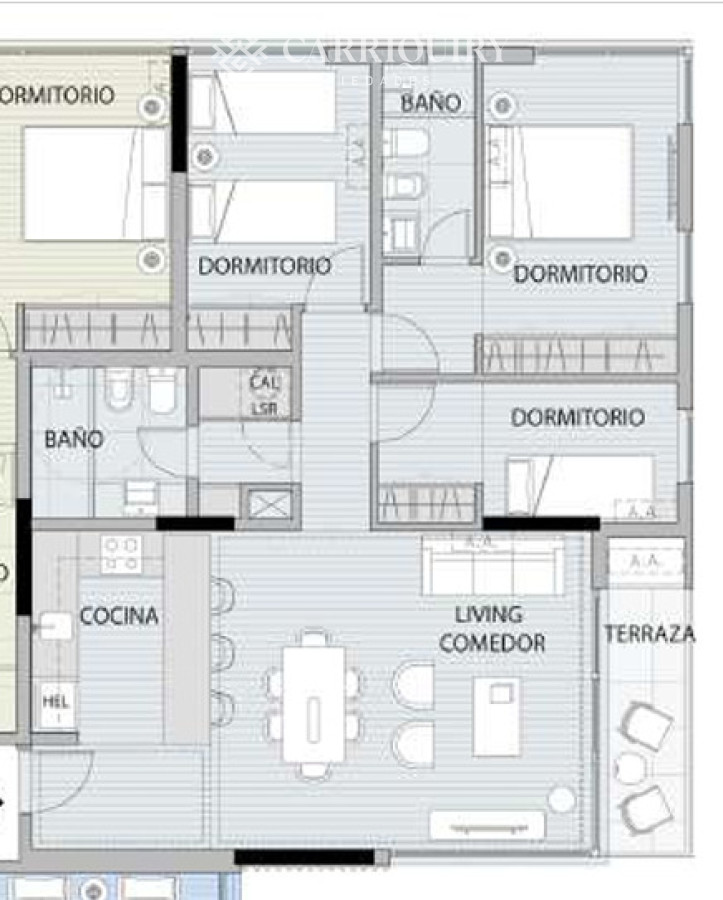 Apartamento ID.9906 - OPORTUNIDAD EN CONSTRUCCION FINANICADO 3 DORMITORIOS MORE ATLANTICO TORRE 3