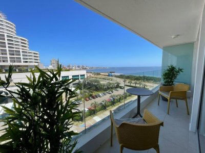 Alquiler temporal Apartamento 1 DORMITORIO en Punta del Este, Playa Mansa a estrenar!!! 