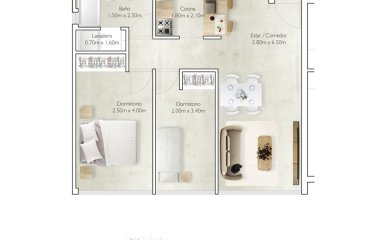 Preventa de Apartamento de 2 dormitorios en planta baja. Bloque 3. Maldonado - Punta del Este