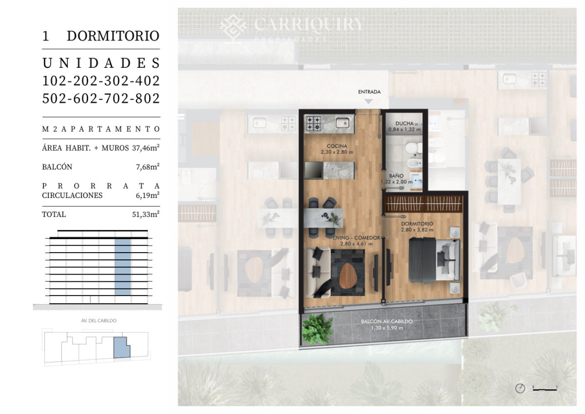 Apartamento ID.9992 - OPORTUNIDAD APARTAMENTO EN AVDA ROOSEVELT 1 DORMITORIO EN CONSTRUCCION CONSULTE ADEMAS 2 Y 3 DORMITORIOS