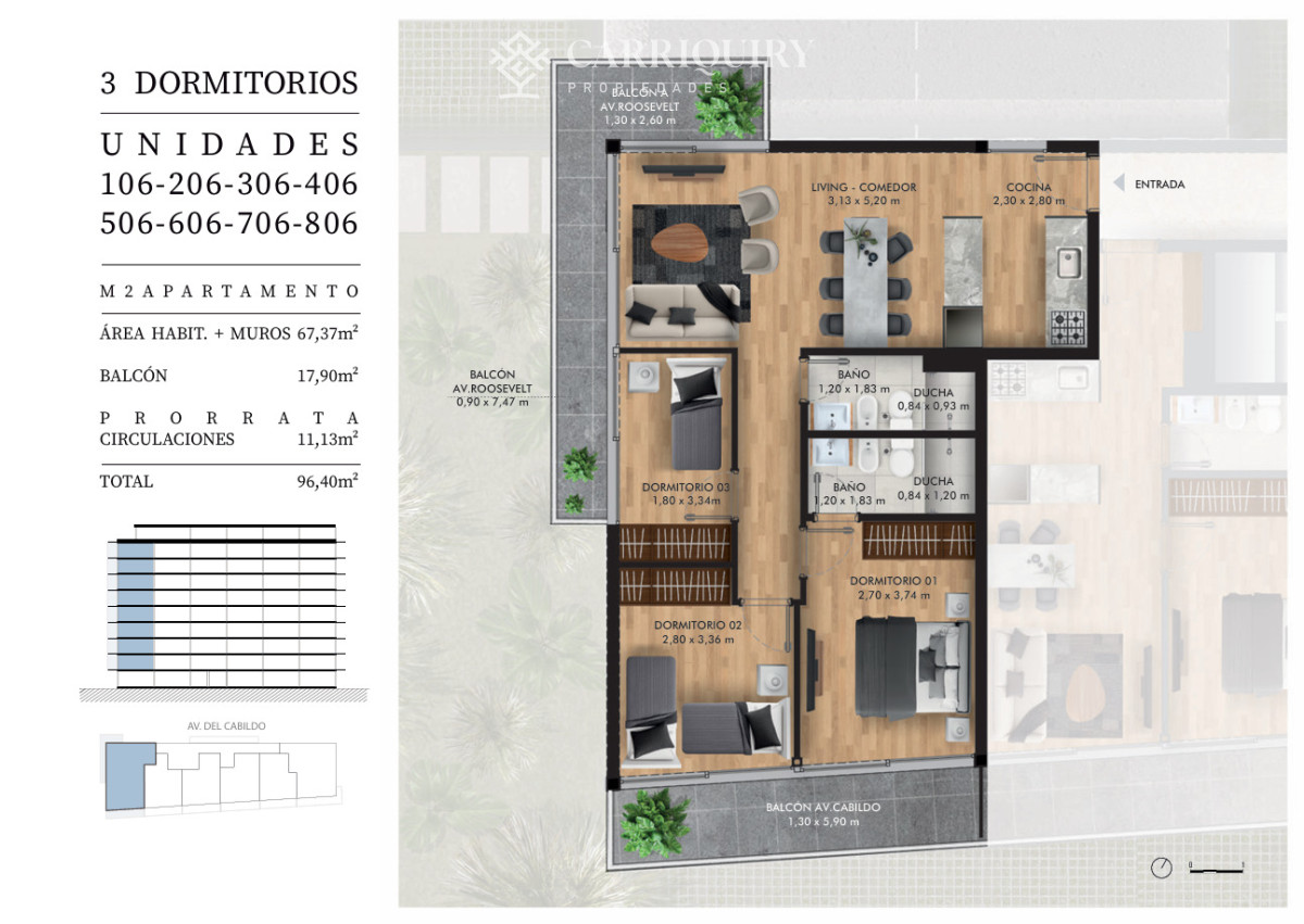 Apartamento ID.9985 - Gran oportunidad en consutrccion Roosevelt - Apartamento de 2 dormitorios en SEE Bosque - Punta del Este