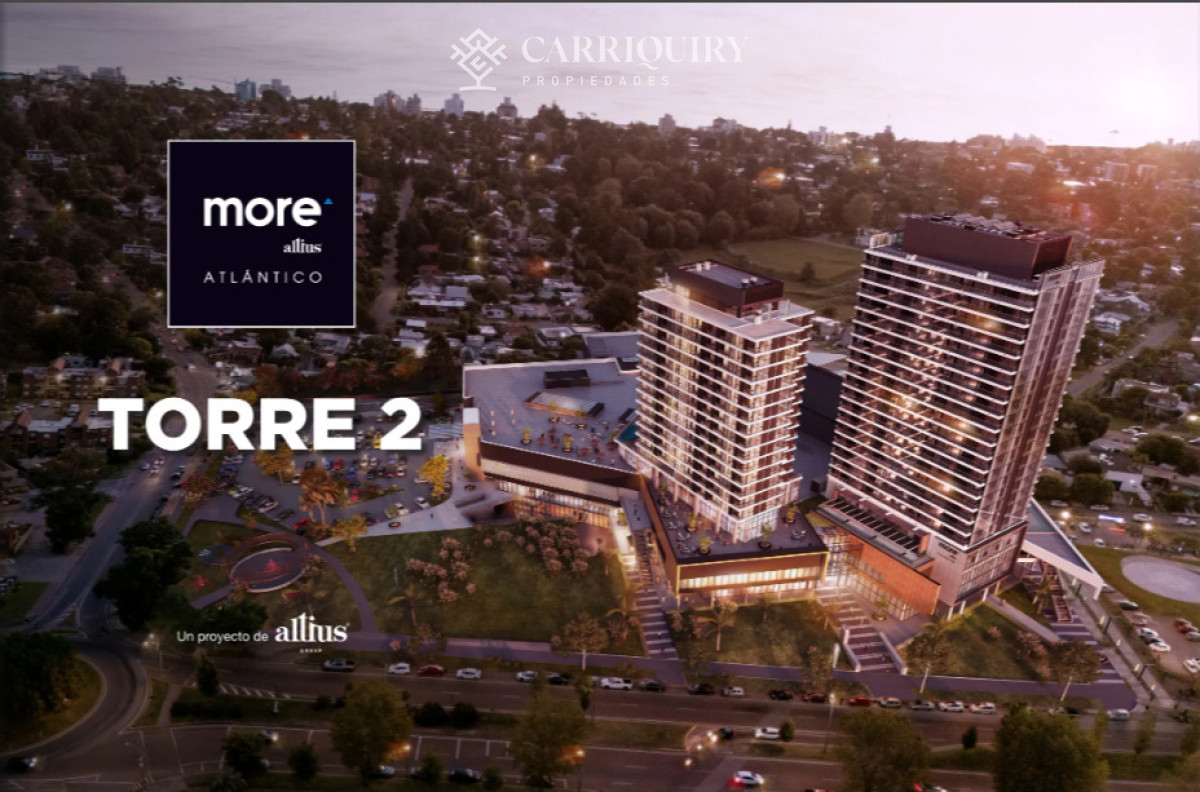 Apartamento ID.9973/VENTA-APARTAMENT-DE-2-DORMOTIORIOS-A-ESTRENAR-EN-MALDONADO-BENEFICIOS-FISCALES-IDEAL-PARA-RENTAS - More Atlántico Torre 2 - Viví Punta del Este todo el año - MONOAMIENTE DE 36 M2 PISO ALTO